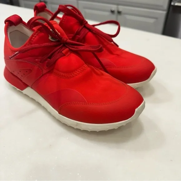Moncler Women’s Red Sneakers / Running Shoes Sz US 8 EU 38 EUC